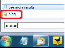 Bing In Start Menu