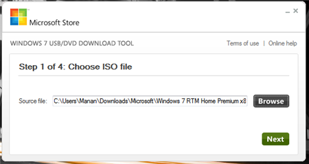 Windows 7 boot using USB Cop ISO to DVD or USB
